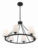 Keenan 6 Light Black Forged Chandelier KEE-A3006-BF