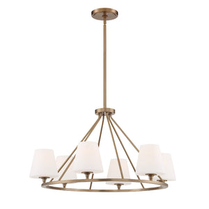 Keenan 6 Light Black Forged Chandelier KEE-A3006-BF