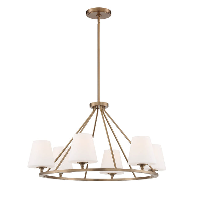 Keenan 6 Light Black Forged Chandelier KEE-A3006-BF