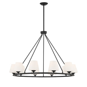 Keenan 10 Light Matte Black Chandelier KEE-A3009-MK