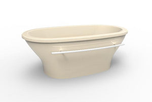 Hydro Systems KEL7040ATO-BIS KELLIE 7040 FREESTANDING  TUB ONLY - BISCUIT