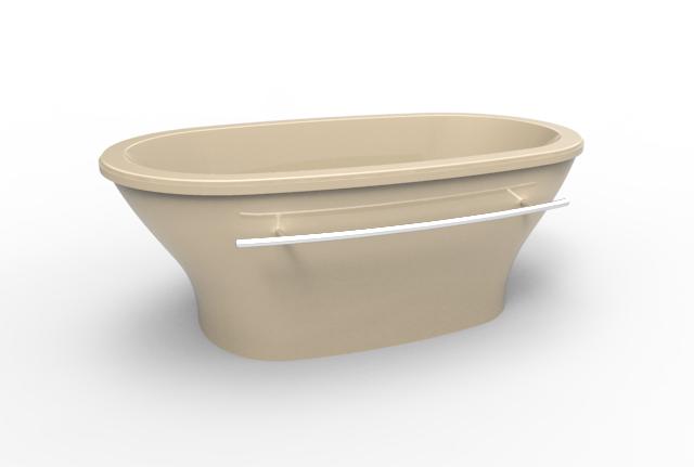 Hydro Systems KEL7040ATO-BON KELLIE 7040 FREESTANDING  TUB ONLY - BONE
