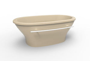 Hydro Systems KEL7040ATO-BON KELLIE 7040 FREESTANDING  TUB ONLY - BONE