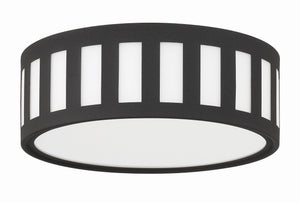Kendal 3 Light Black Forged Flush Mount KEN-2203-BF