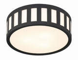 Kendal 3 Light Black Forged Flush Mount KEN-2203-BF