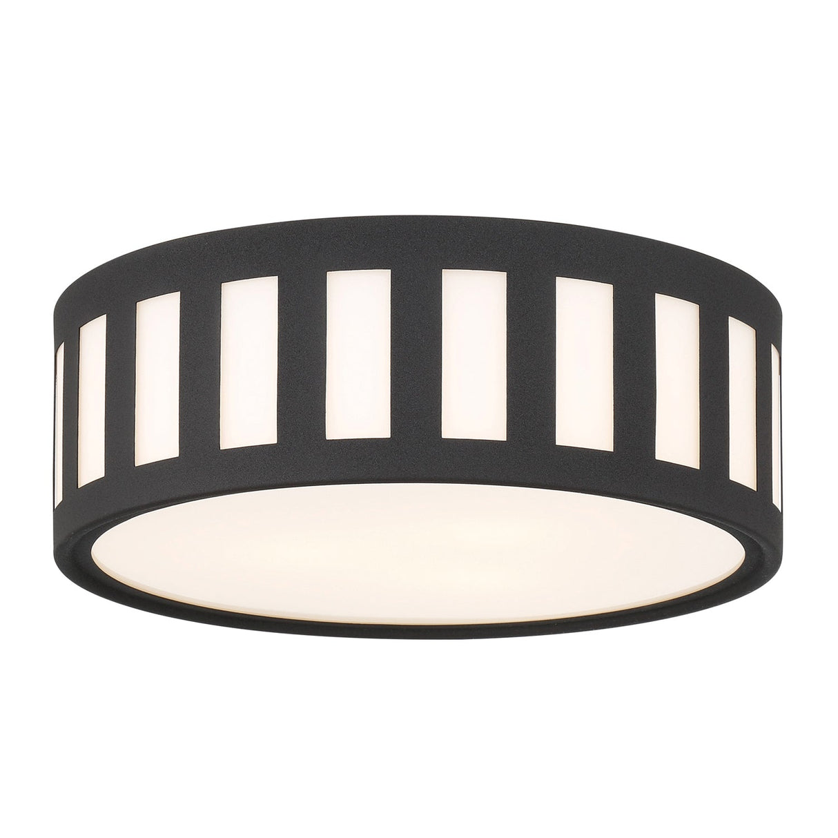 Kendal 3 Light Black Forged Flush Mount KEN-2203-BF