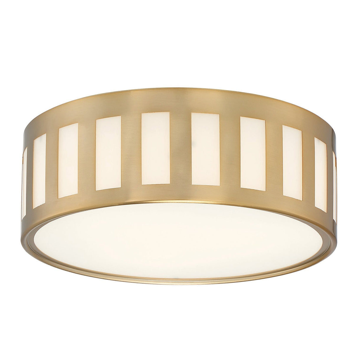 Kendal 3 Light Vibrant Gold Flush Mount KEN-2203-VG