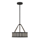 Kendal 3 Light Black Forged Mini Chandelier KEN-8303-BF