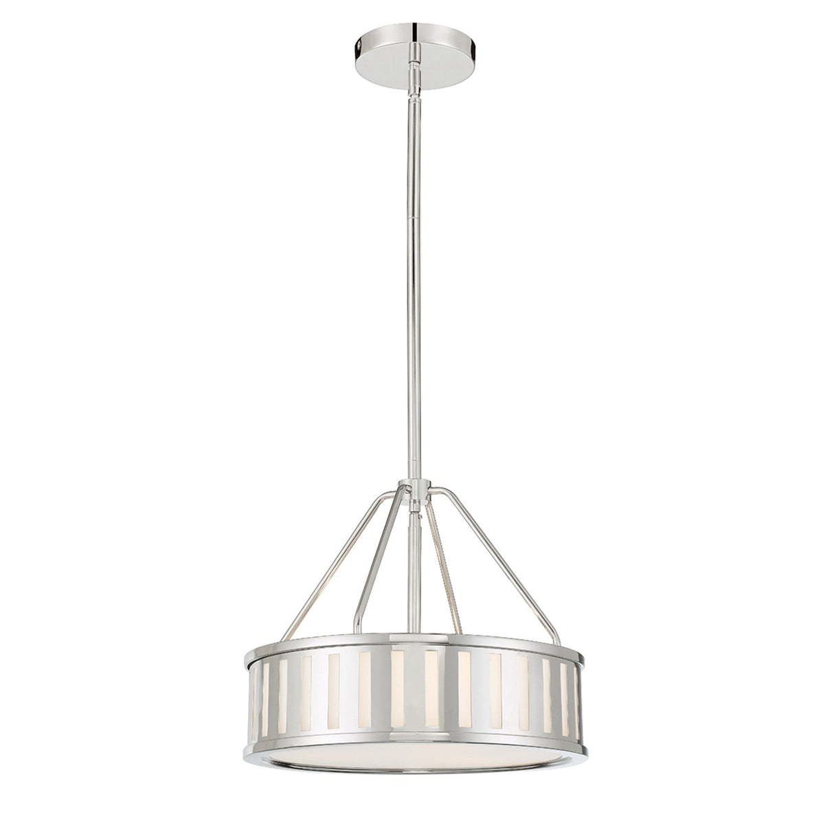 Kendal 3 Light Polished Nickel Mini Chandelier KEN-8303-PN