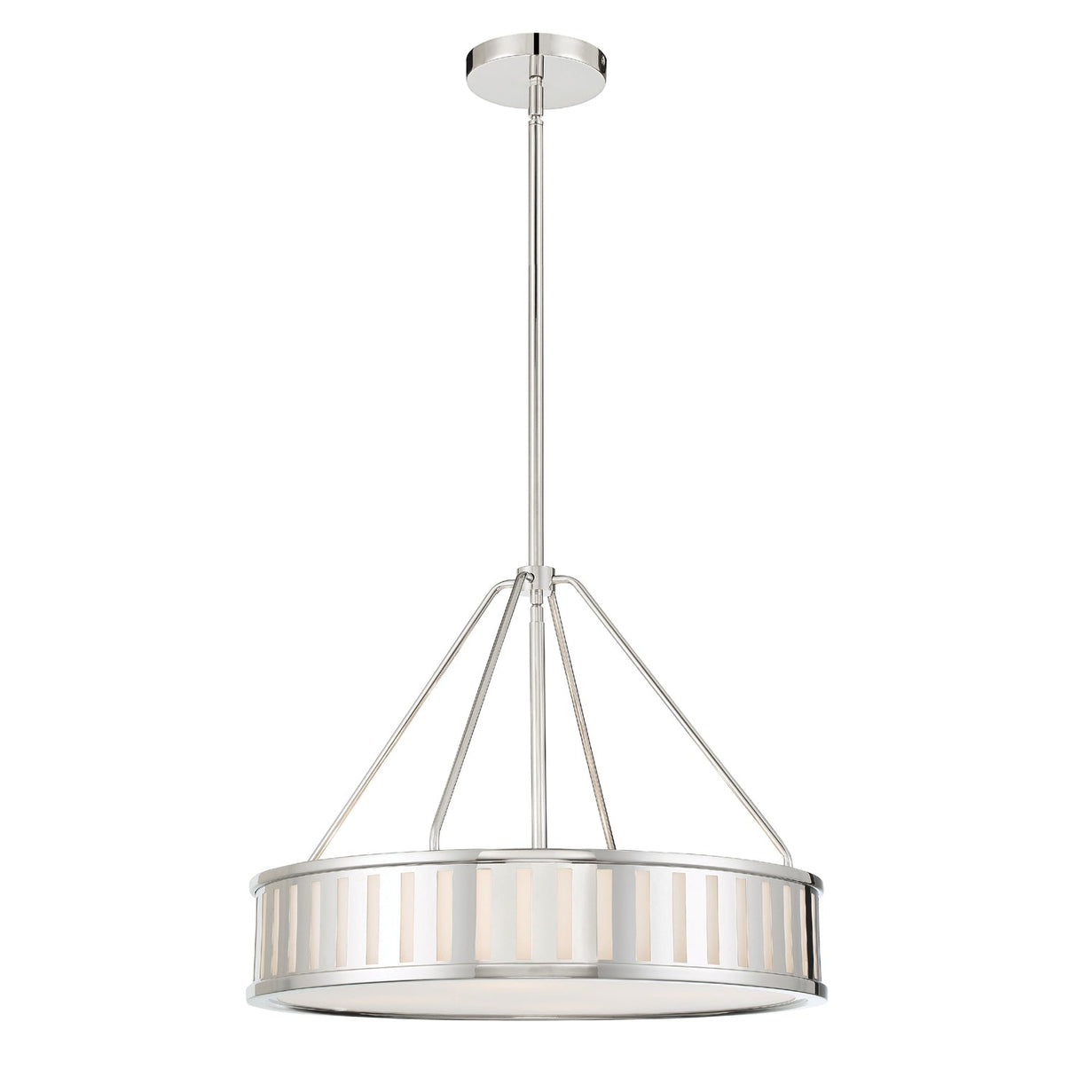 Kendal 4 Light Polished Nickel Chandelier KEN-8304-PN