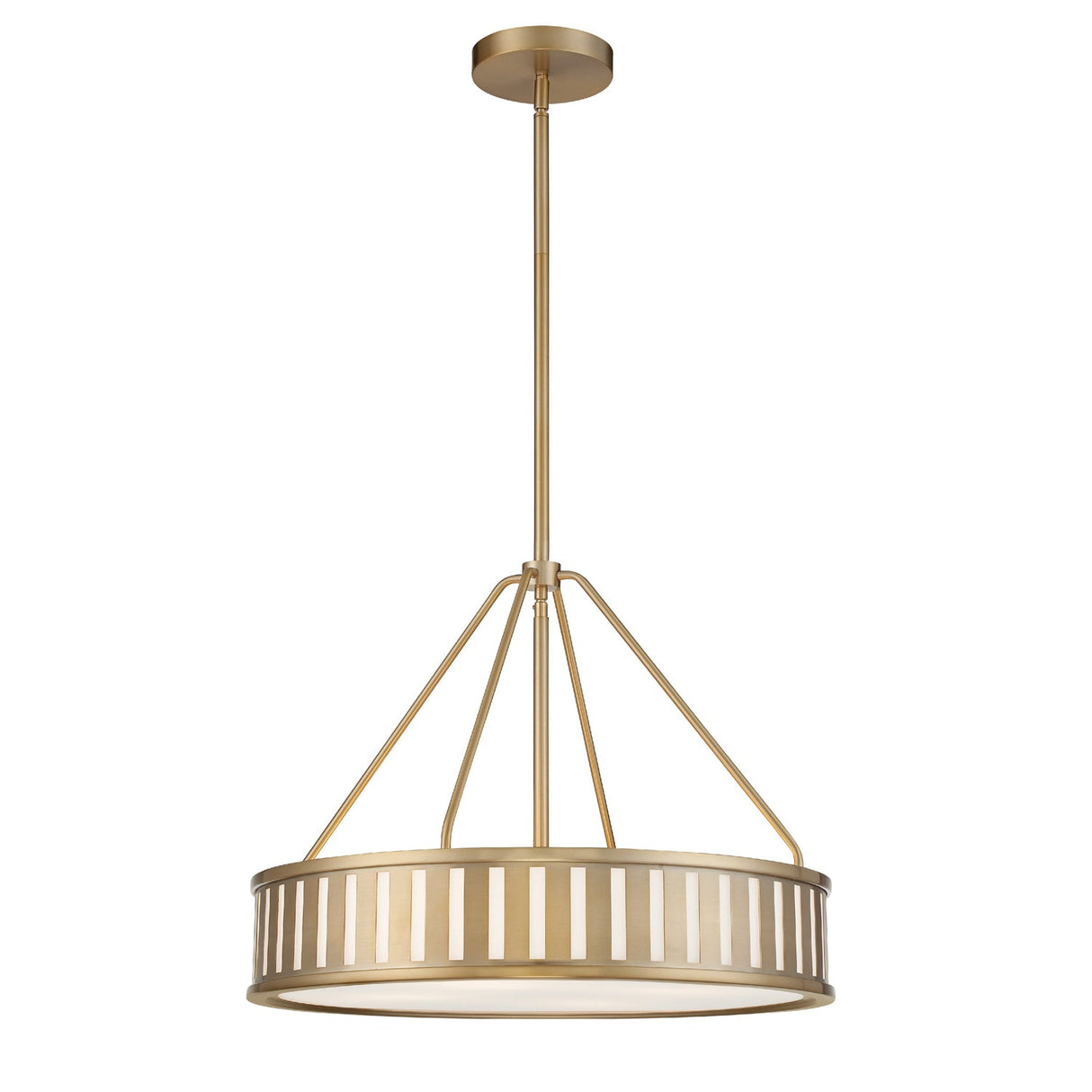 Kendal 4 Light Vibrant Gold Chandelier KEN-8304-VG