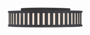 Kendal 4 Light Black Forged Flush Mount KEN-8305-BF