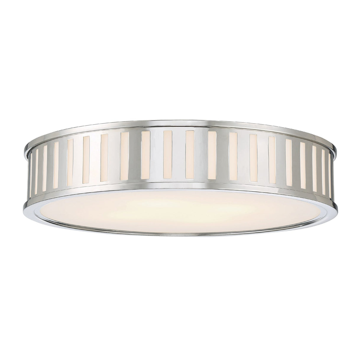 Kendal 4 Light Polished Nickel Flush Mount KEN-8305-PN