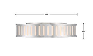 Kendal 4 Light Black Forged Flush Mount KEN-8305-BF