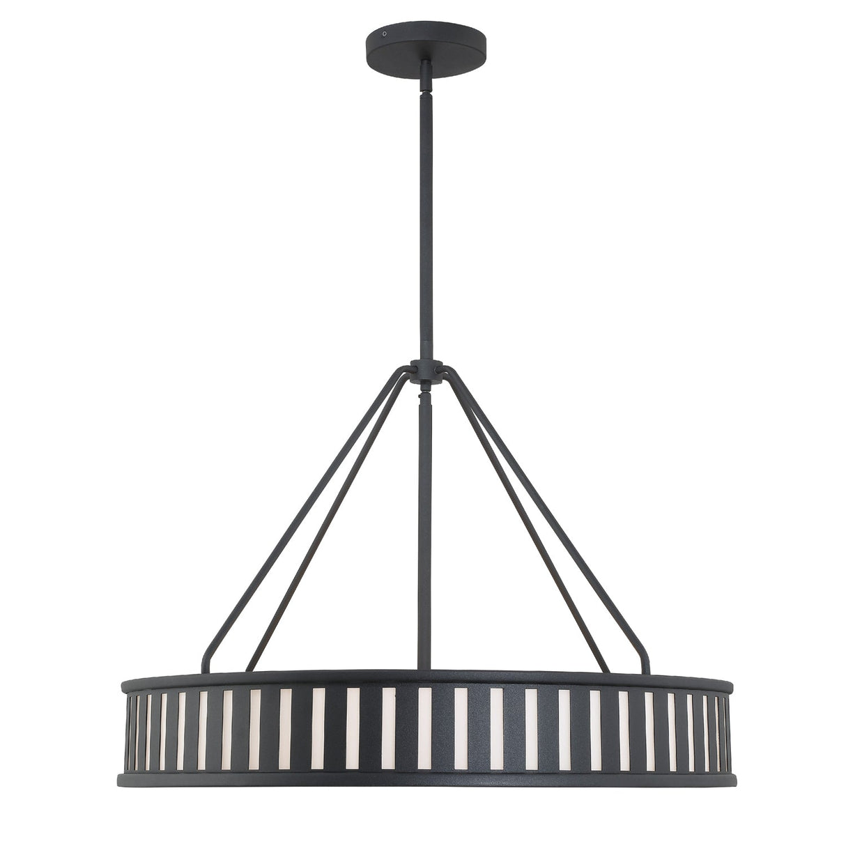 Kendal 6 Light Black Forged Chandelier KEN-8306-BF