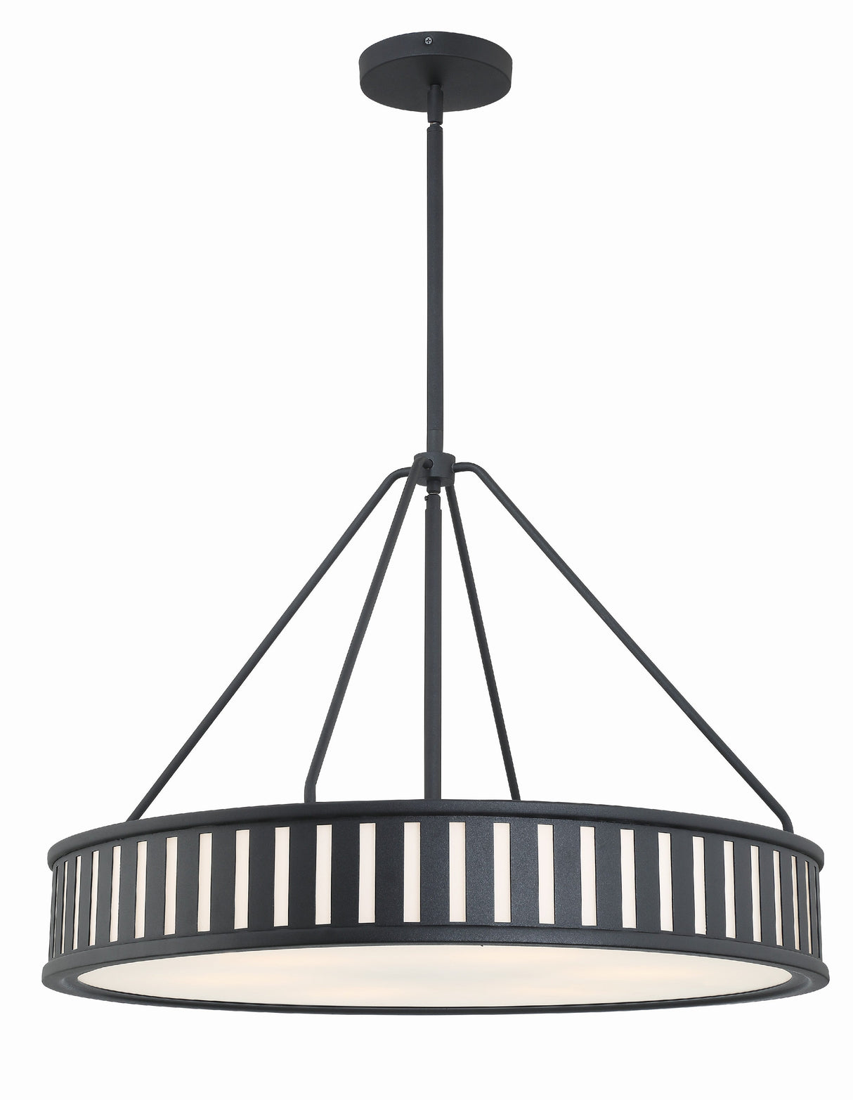 Kendal 6 Light Black Forged Chandelier KEN-8306-BF