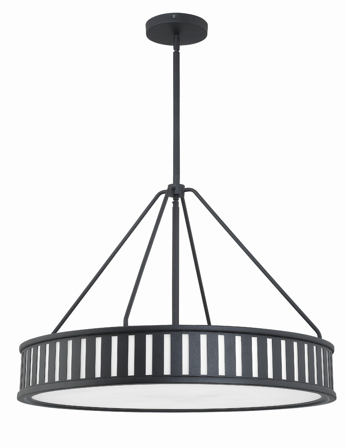 Kendal 6 Light Black Forged Chandelier KEN-8306-BF