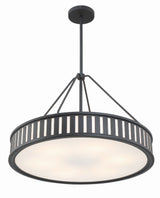 Kendal 6 Light Black Forged Chandelier KEN-8306-BF