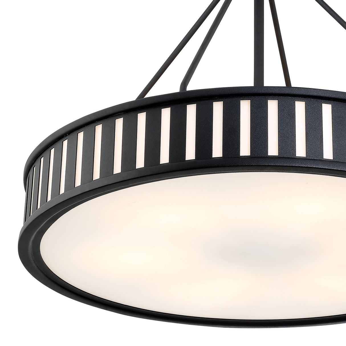 Kendal 6 Light Black Forged Chandelier KEN-8306-BF