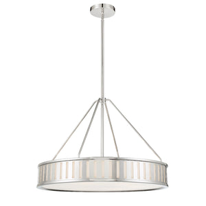 Kendal 6 Light Polished Nickel Chandelier KEN-8306-PN