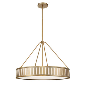 Kendal 6 Light Vibrant Gold Chandelier KEN-8306-VG