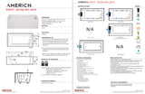 Americh KN6032ADATRA5WH Kent 6032 ADA Right Hand - Tub Only / Airbath 5 - White
