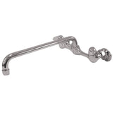 Proseal KF100 Two-Handle 2-Hole Wall Mount Kitchen Faucet, Polished Chrome
