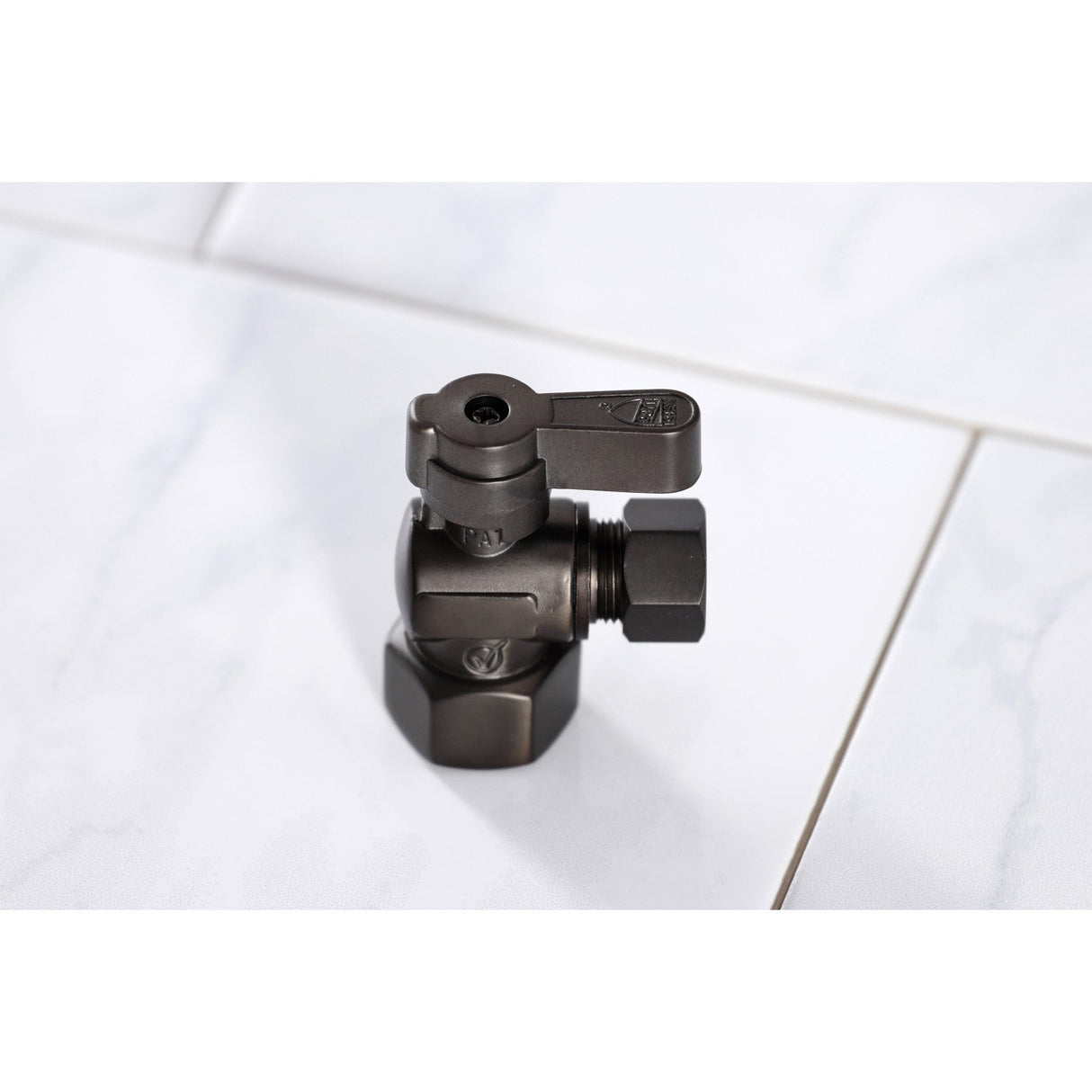 Baseline KF4310ORB 1/2-Inch FIP x 3/8-Inch OD Comp Quarter-Turn Angle Stop Valve, Oil Rubbed Bronze