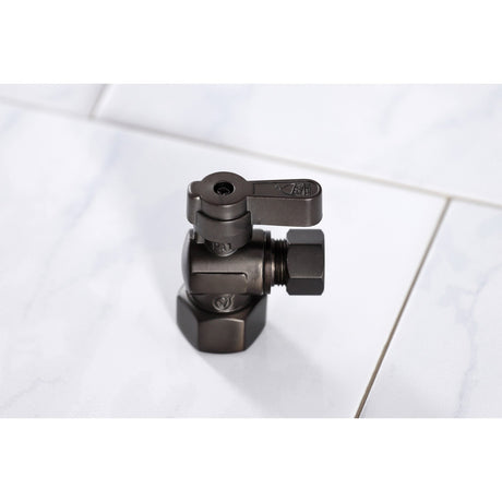 Baseline KF4310ORB 1/2-Inch FIP x 3/8-Inch OD Comp Quarter-Turn Angle Stop Valve, Oil Rubbed Bronze