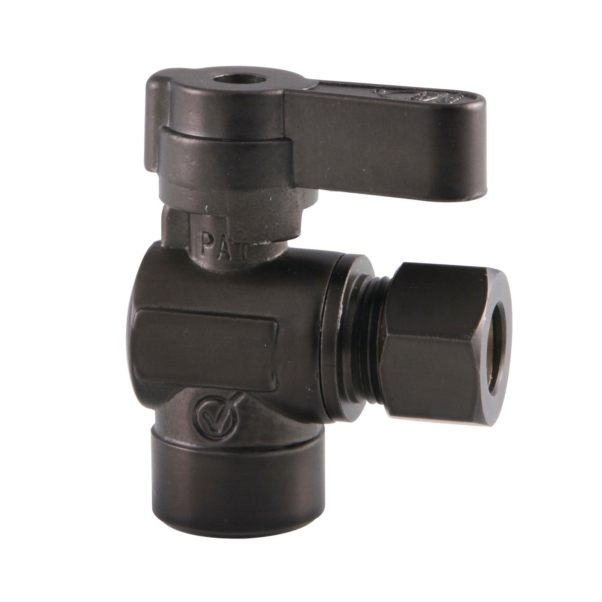 Baseline KF4320ORB 1/2-Inch Sweat x 3/8-Inch OD Comp Quarter-Turn Angle Stop Valve, Oil Rubbed Bronze