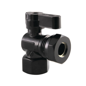 KF4410MB 1/2-Inch FIP x 1/2 or 7/16-Inch Slip Joint Quarter-Turn Angle Stop Valve, Matte Black