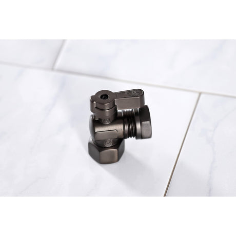 KF4410ORB 1/2-Inch FIP x 1/2 or 7/16-Inch Slip Joint Quarter-Turn Angle Stop Valve, Oil Rubbed Bronze