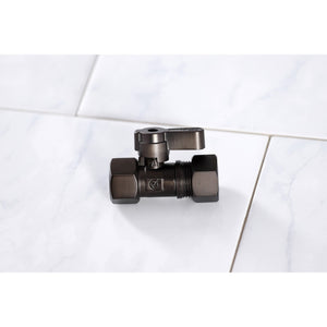 KF4515ORB 1/2-Inch FIP x 5/8-Inch OD Comp Quarter-Turn Straight Stop Valve, Oil Rubbed Bronze