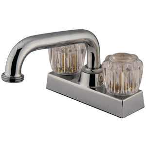 KF460 Two-Handle 2-Hole Deck Mount Laundry Faucet, Polished Chrome