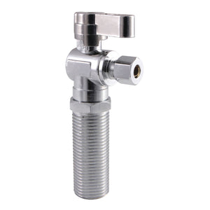 KF903 1/2-Inch MIP(NPSM) x 1/4-Inch OD Comp Quarter-Turn Angle Stop Valve for Ice Maker, Polished Chrome