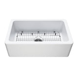 Traditional KGPF311910EBC 30-Inch Fireclay Farmhouse Kitchen Sink, Matte White