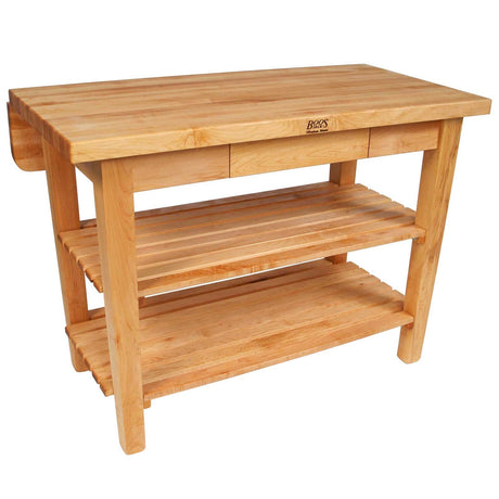 John Boos KIB01-AL Cucina Mensola Grande Galley Rail Wall Shelf (36 in. x 12 in.)