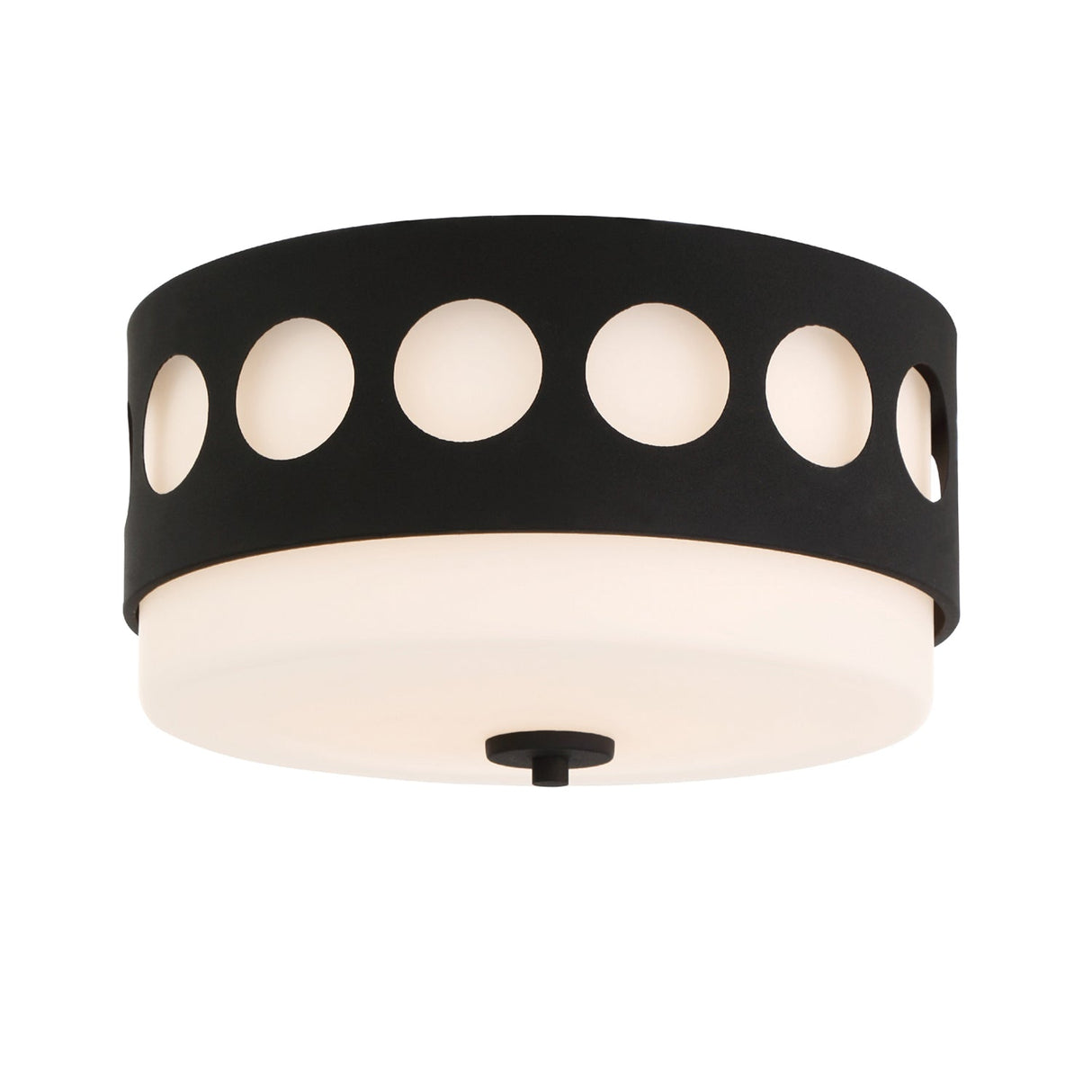 Kirby 2 Light Black Forged Flush Mount KIR-B8100-BF