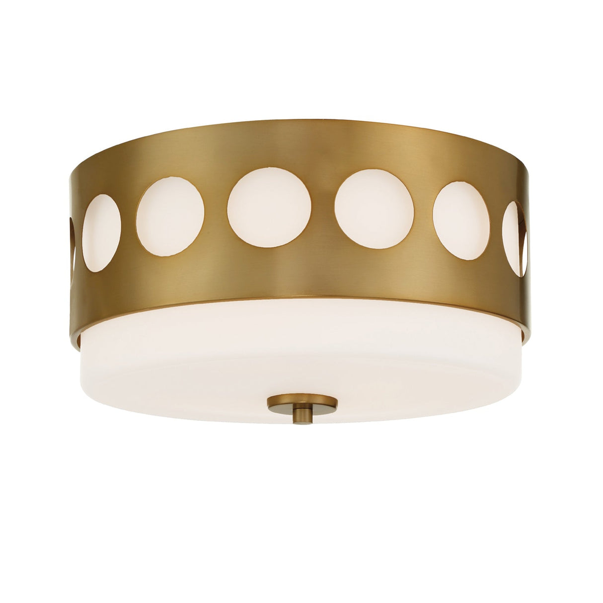 Kirby 2 Light Vibrant Gold Flush Mount KIR-B8100-VG