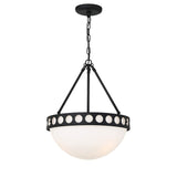 Kirby 3 Light Black Forged Chandelier KIR-B8105-BF