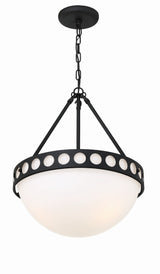 Kirby 3 Light Black Forged Chandelier KIR-B8105-BF