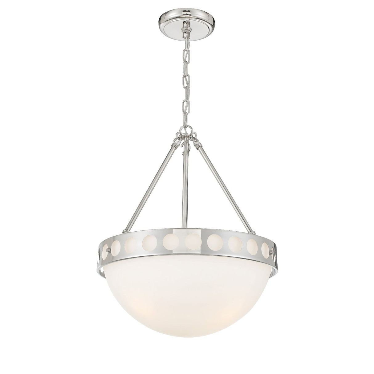 Kirby 3 Light Polished Nickel Chandelier KIR-B8105-PN