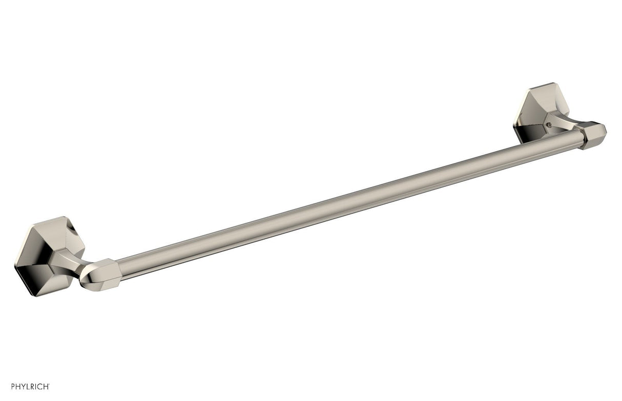 Phylrich KL70-014 LE VERRE & LA CROSSE 24" Towel Bar KL70 - Polished Nickel