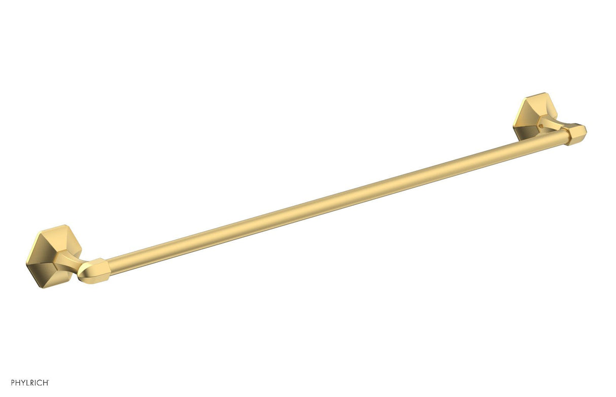 Phylrich KL75-24B LE VERRE & LA CROSSE 30" Towel Bar KL75 - Burnished Gold