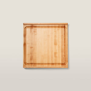 John Boos KNEB24S Maple Wood Cutting Board for Kitchen Prep, 23.75" x 23.75", 1.25 Inch Thick, Edge Grain Reversible Charcuterie Block with Juice Groove 23.75X23.75 MPL-EDGE GR-KNEAD BRD-
