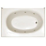Hydro Systems KON6018GWP-ALM-RH KONA 6042X18 GC W/WHIRLPOOL SYSTEM-ALMOND-RIGHT HAND