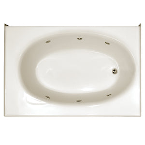 Hydro Systems KON6018GWP-ALM-RH KONA 6042X18 GC W/WHIRLPOOL SYSTEM-ALMOND-RIGHT HAND