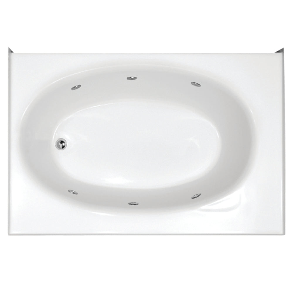 Hydro Systems KON6018GTO-WHI-LH KONA 6042X18 GC TUB ONLY-WHITE-LEFT HAND