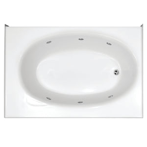 Hydro Systems KON6018GWP-BIS-RH KONA 6042X18 GC W/WHIRLPOOL SYSTEM-BISCUIT-RIGHT HAND