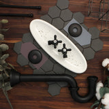 Trimscape KPK100MBP Traditional Plumbing Supply Kit Combo with P-Trap, Matte Black